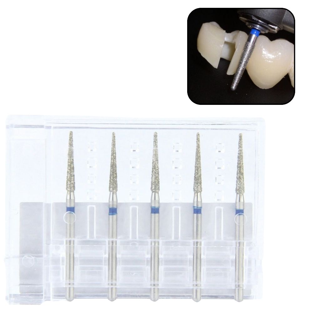 166-014M Fresa de diamante en forma de aguja FG grano medio