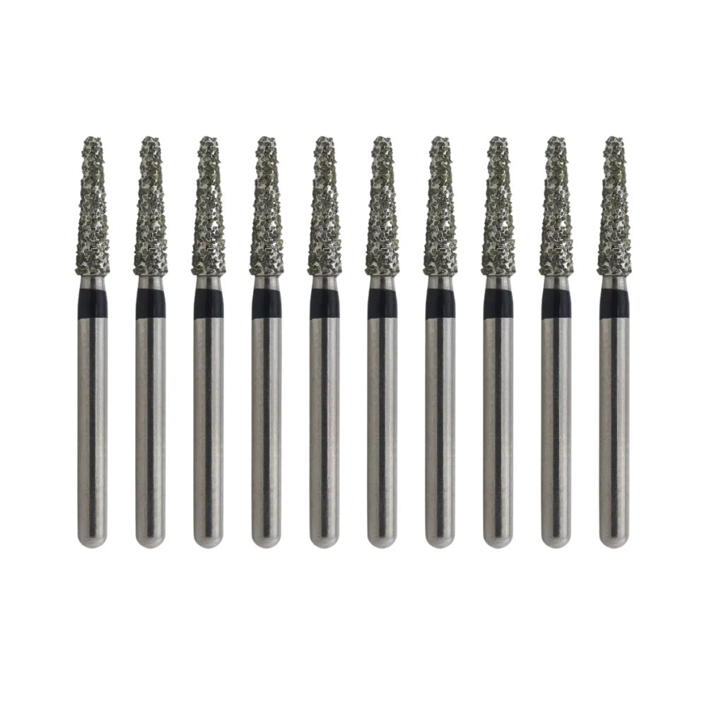 198-014F Round End Cone/taper Diamond Bur FG Fine grit