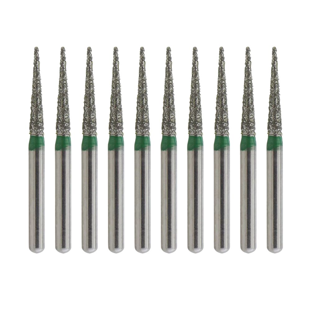 198-014F Round End Cone/taper Diamond Bur FG Fine grit