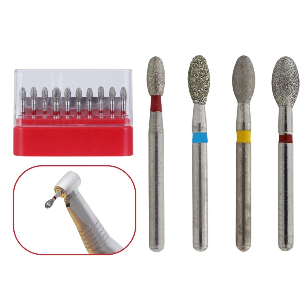 277-023M Egg Diamond Bur FG Medium grit