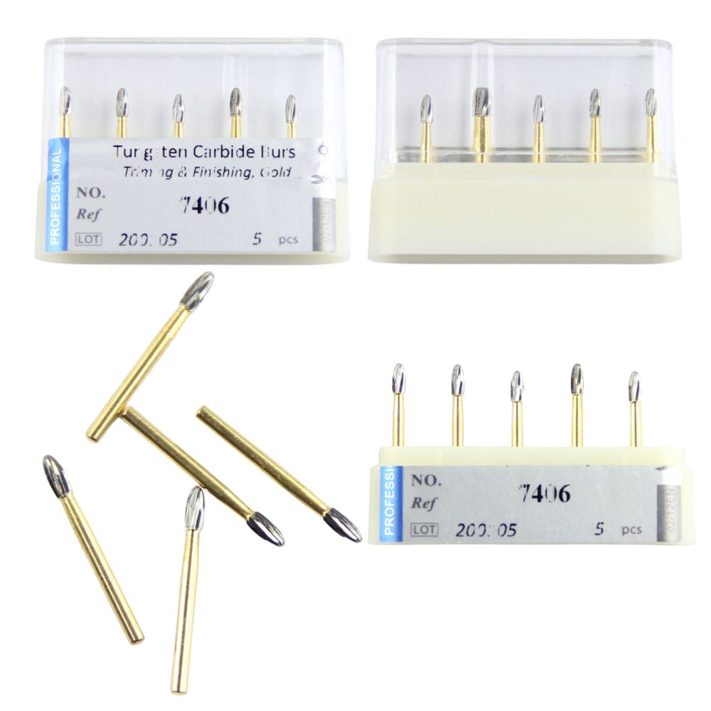 7406 Football/egg Trimming and Finishing Carbide Bur FG