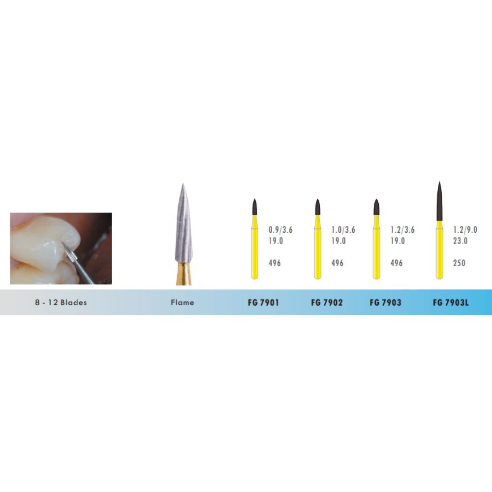 7902 Flame Trimming and Finishing Carbide Bur FG