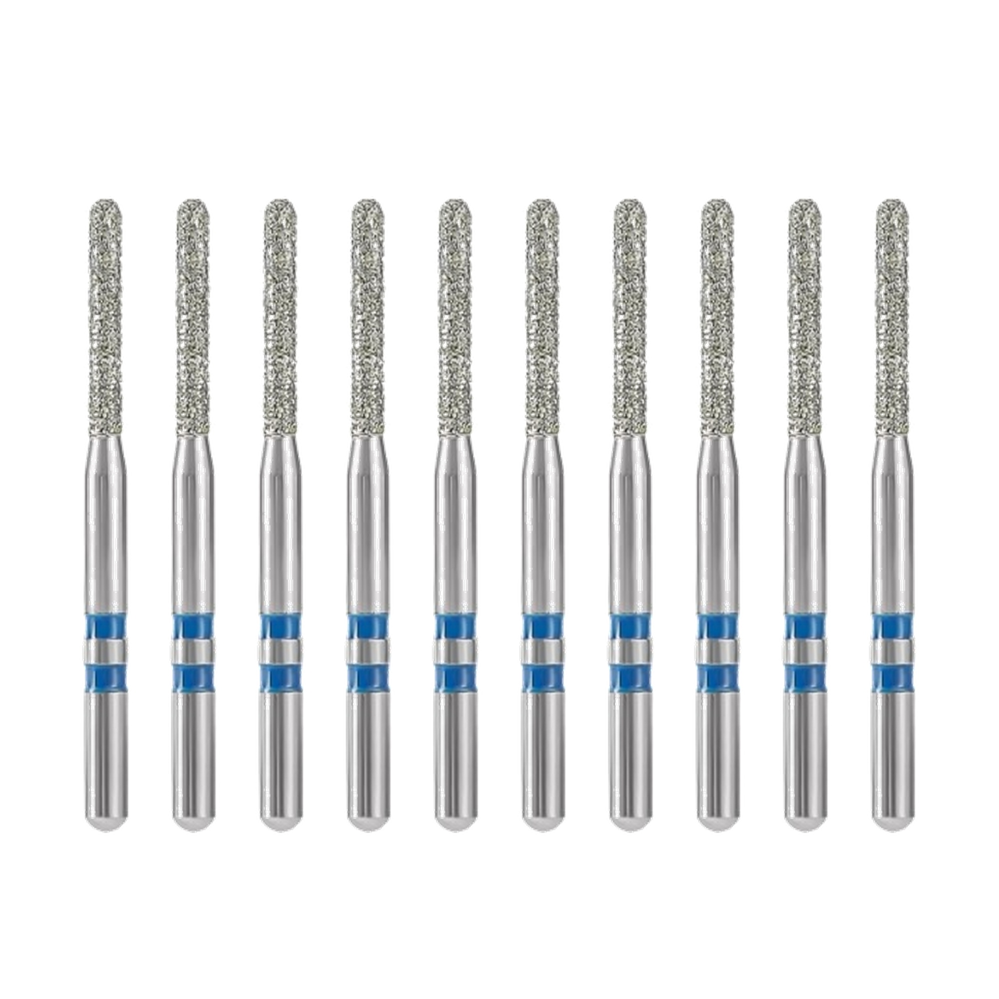 Z141-012M Round-End Cylinder Zirconia Diamond Bur FG Medium grit