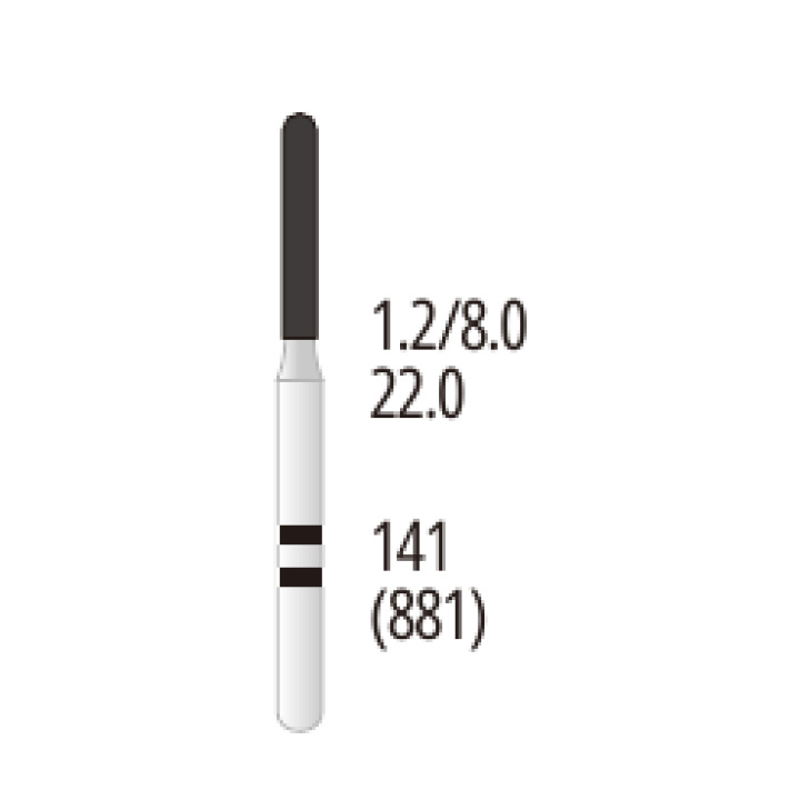Z141-012S Round-End Cylinder Zirconia Diamond Bur FG Coarse grit