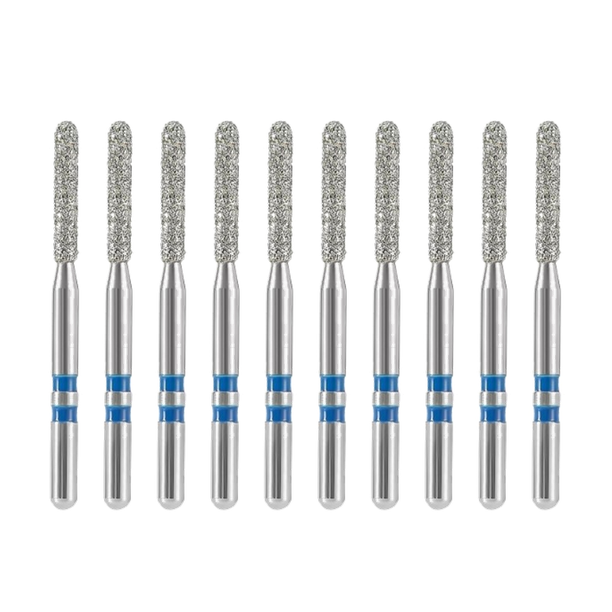 Z141-014M Round-End Cylinder Zirconia Diamond Bur FG Medium grit