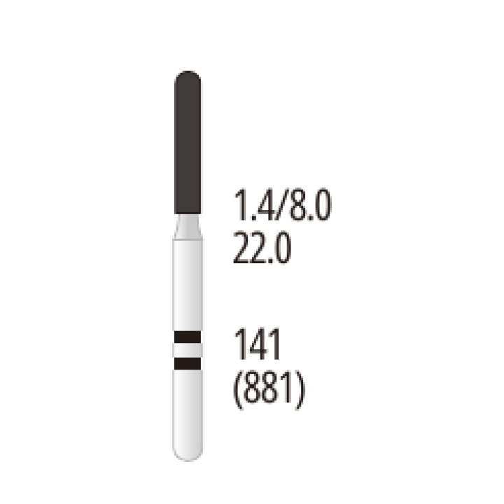 Z141-014S Round-End Cylinder Zirconia Diamond Bur FG Coarse grit