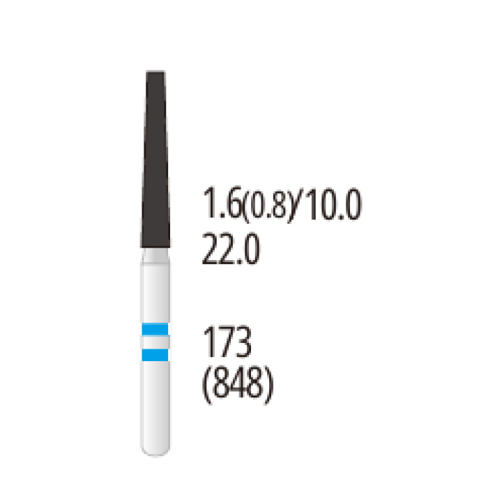 Z173-016M Flat-End Taper Zirconia Diamond Bur FG Medium grit