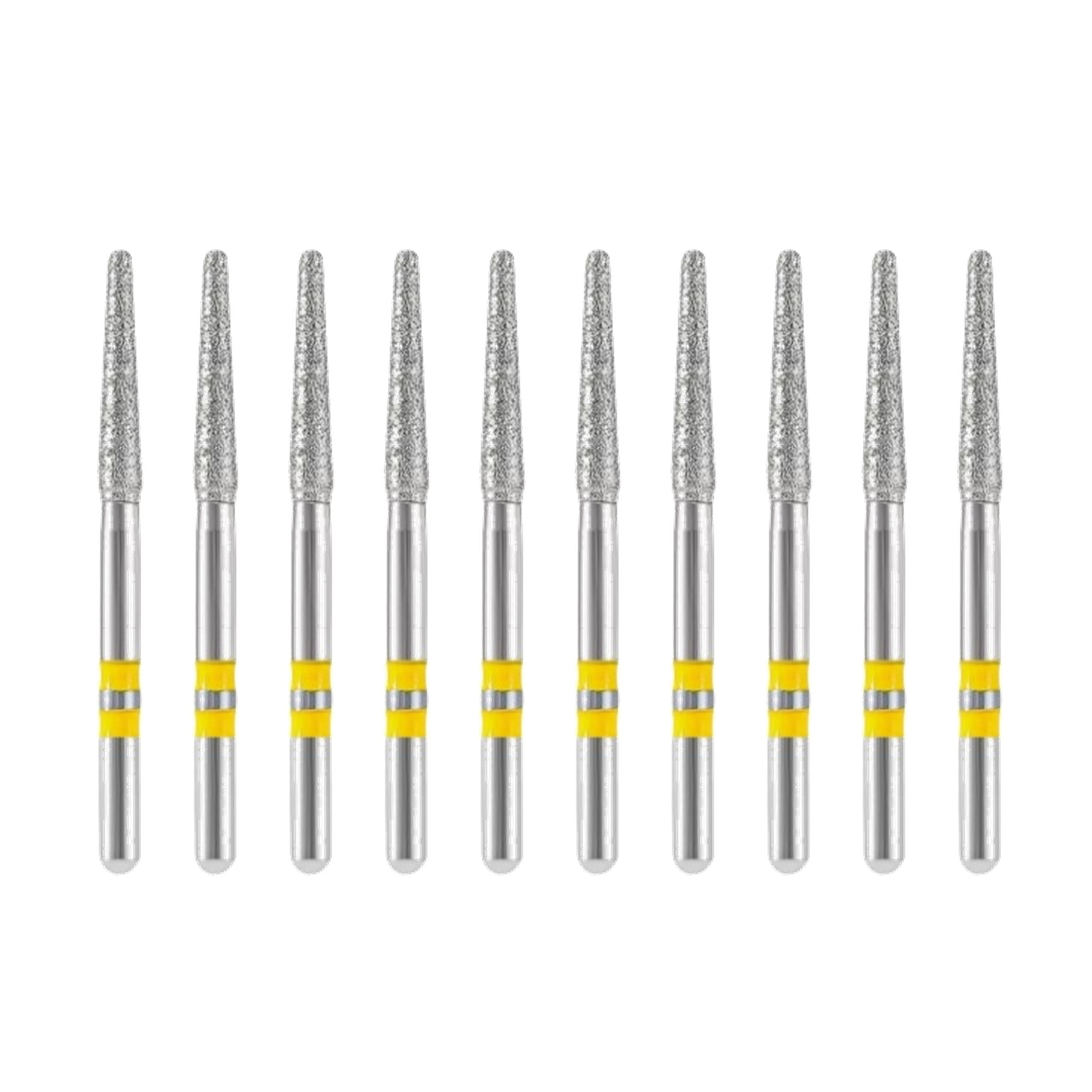 Z198-016EF Round-End Cone Zirconia Diamond Bur FG Extra-Fine grit