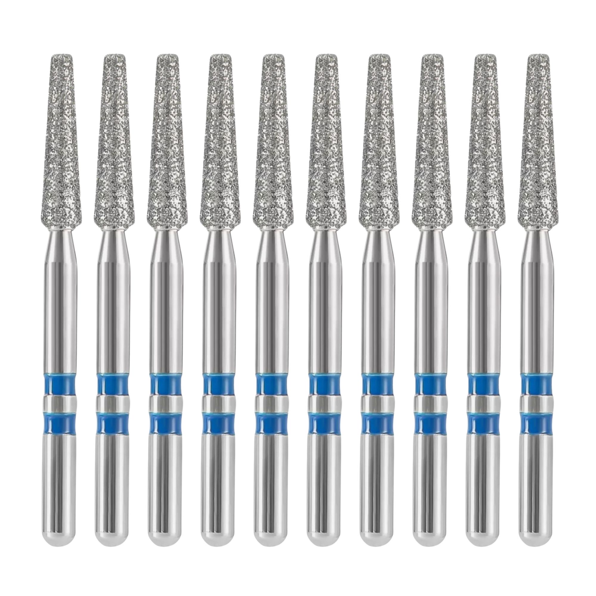 Z198-016M Round-End Cone Zirconia Diamond Bur FG Medium grit