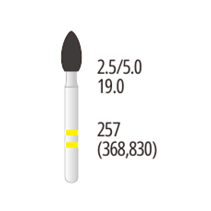 Z257-025EF Football Zirconia Diamond Bur FG Extra-Fine grit