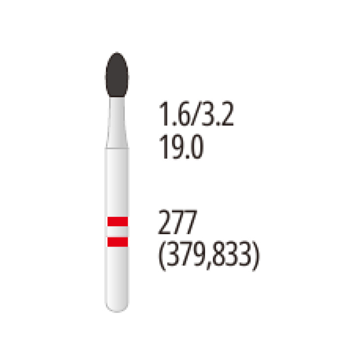 Z277-016F Egg Zirconia Diamond Bur FG Fine grit