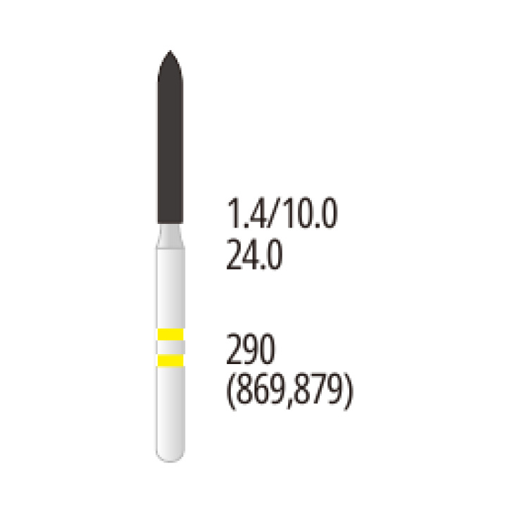 Z290-014EF Needle Zirconia Diamond Bur FG Extra-Fine grit