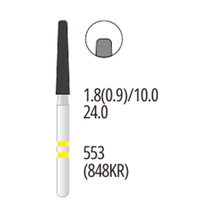 Z553-018EF Flame Zirconia Diamond Bur FG Extra-Fine grit