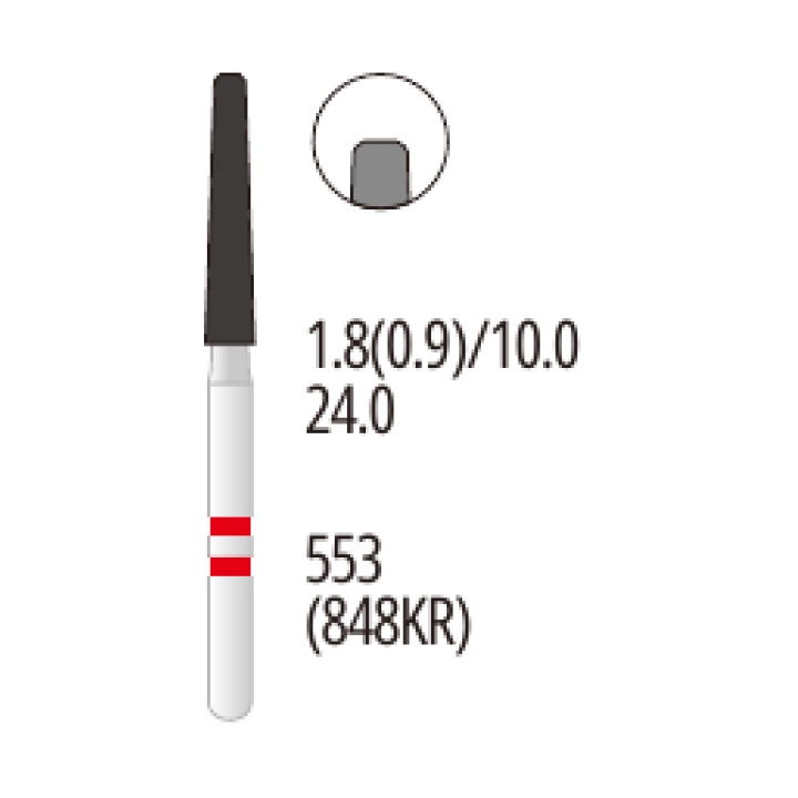 Z553-018F Flame Zirconia Diamond Bur FG Fine grit