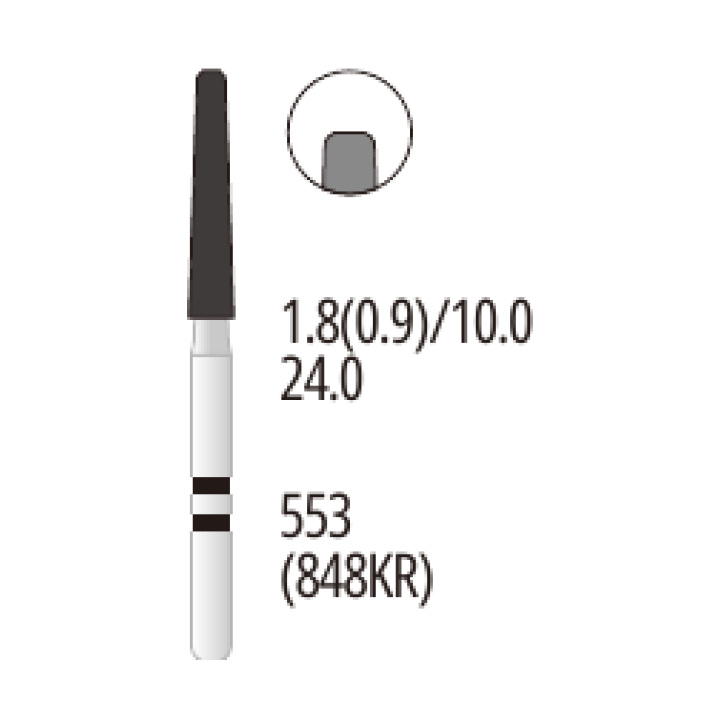 Z553-018S Flame Zirconia Diamond Bur FG Coarse grit