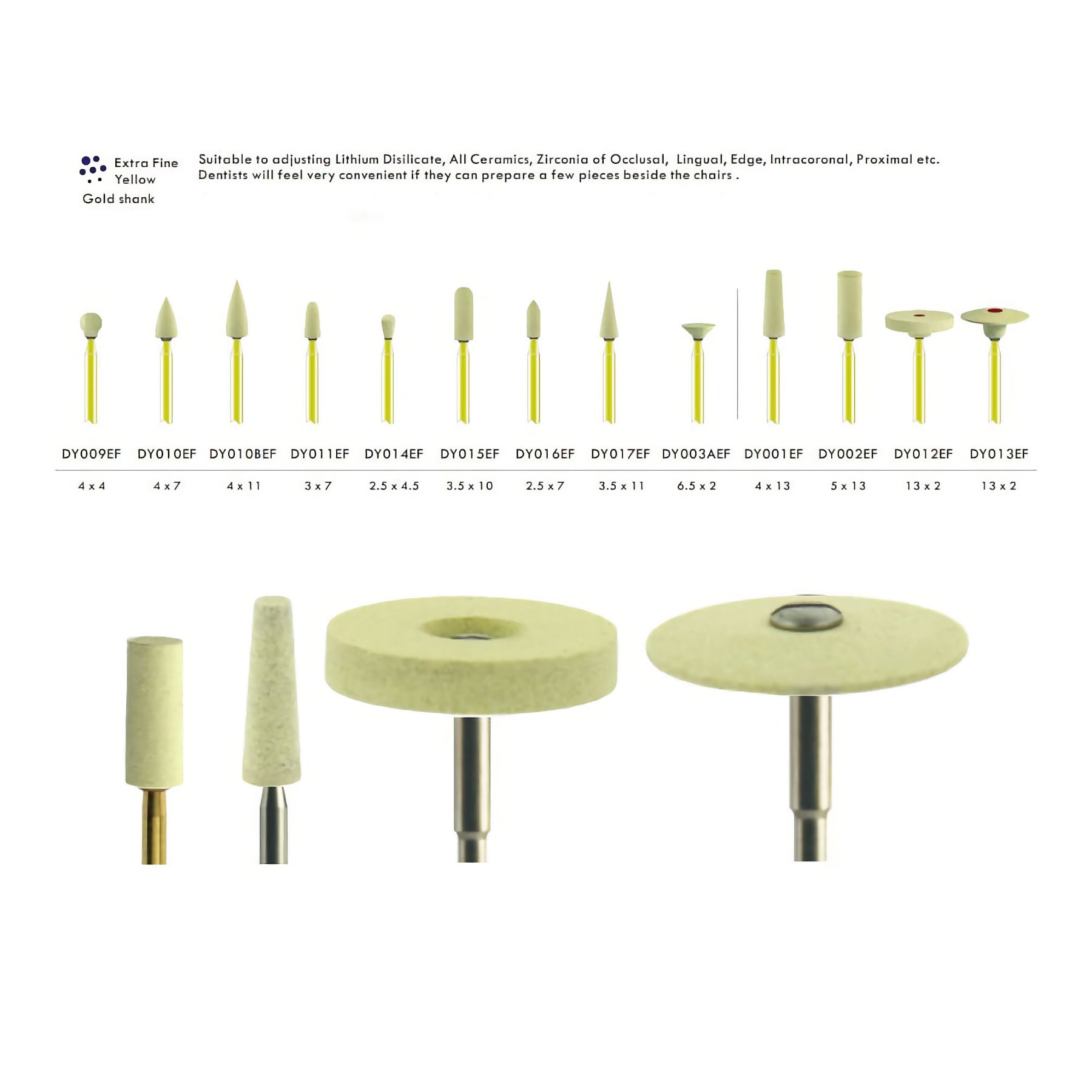 DY003AEF Diamond Stone Zirconia Diamond Polisher HP