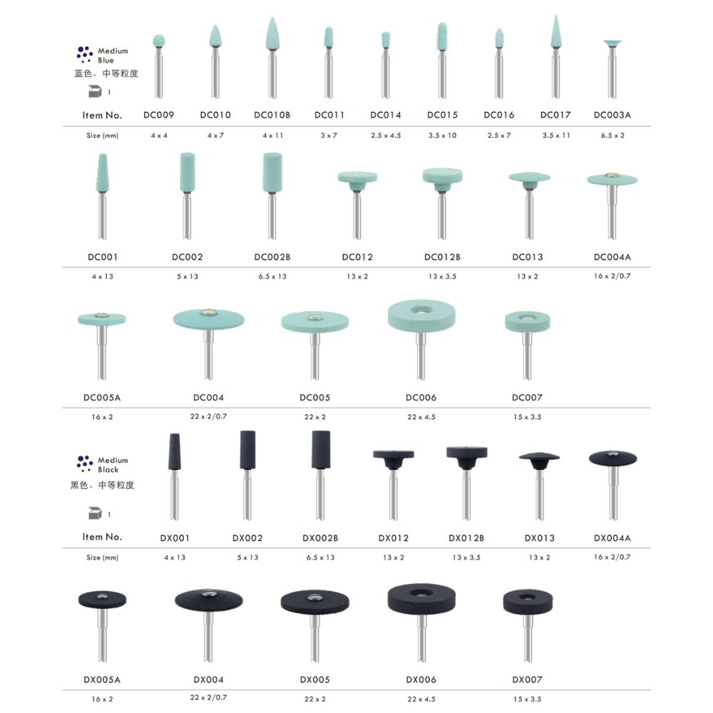 Diamond Stones for Zirconia or All Ceramics HP Low Speed Lab  Rubber Pregnant Diamond Polishing Burs for Wholesale