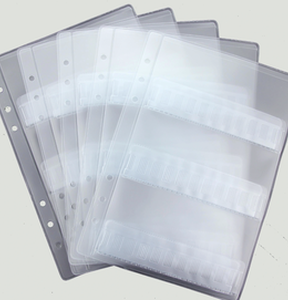 Empty Samples Collection Wallet For Lab Items HP Burs 100 Holes/Page, 5 Pages/Set