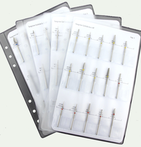 Samples Collection Wallet For HP Tungsten Carbide Burs More Than 100 Specifications High Quality TC Burs