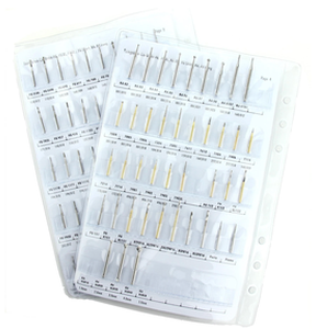 Samples Collection Wallet For Tungsten Carbide Burs FG RA Burs Nearly 200 Specifications TC Burs